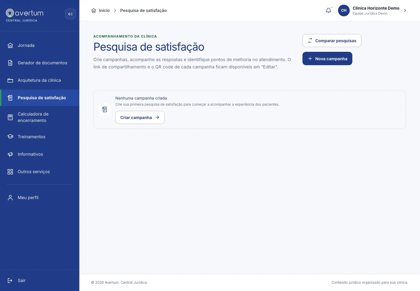 Módulo de pesquisa de satisfação NPS